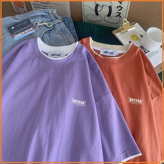Áo thun tay lỡ unisex - Áo phông LAYER nam nữ 4 màu cotton dáng xuông streetwear