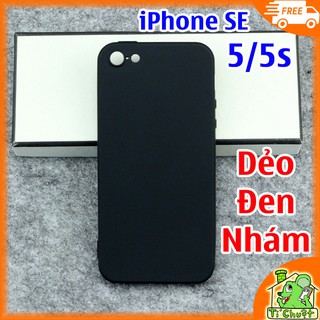 [Loại Tốt-Ảnh Thật] Ốp lưng iPhone 5 5s SE Dẻo Đen Nhám