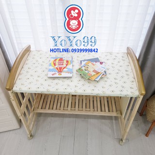 Nôi cũi UMOO UM-0860 màu gỗ