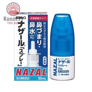 XỊT MŨI GIẢM NGHẸT MŨI, SỔ MŨI NAZAL NHẬT BẢN (LỌ 30ML)