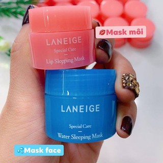 Mặt Nạ Ngủ Cho Môi Và Da Mặt ( Vỏ Xanh Và Vỏ Hồng )