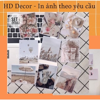 [ FreeShip ] Set 9 tấm thiệp postcard VINTAGE có sẵn decor trang trí phòng cực xinh