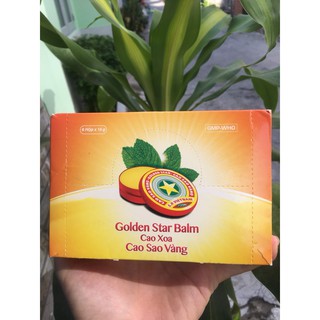 Cao sao vàng 16g - Golden Star Balm quà tặng cho ông bà, bạn bè - Nguyên hộp 6 lọ nhỏ