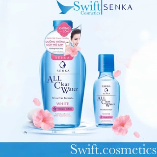 [ Hàng Chính Hãng] Nước Tẩy Trang Senka All Clear Water Micellar Formula White 230ml - Hồng