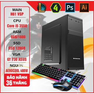 Bộ máy tính H61 - i5 3550 Chiến game LOL, Valorant - New BH36 tháng