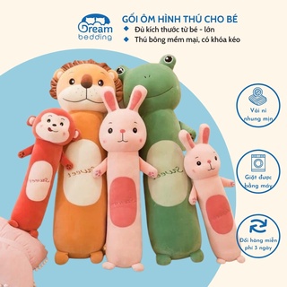 Gối ôm hình thú đáng yêu cho bé (3 Size 55, 70, 90 cm)