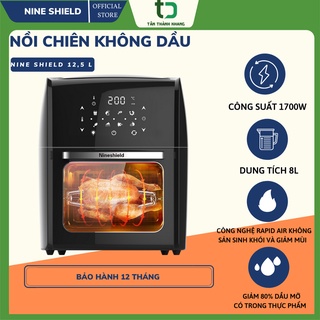 Nồi chiên không dầu Nine Shield HÀNG CHÍNH HÃNGDung Tích 12.5 Lít _Đa năng, bảo vệ sức khỏe_BẢO HÀNH 12 THÁNG