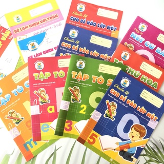 (Set 2 đến 6 quyển) Tập tô viết chữ, số - cho bé mẫu giáo vào lớp 1, 4 -5 đến 6 tuổi -Vừa học vừa chơi ôn luyện hè