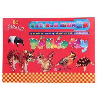 Sách - Cắt Dán Hình 3D - Bé Khéo Tay - Bộ Sáng Tạo