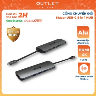 [Mã SKAMSALE03 giảm 10% đơn 200k] Cổng Chuyển Đổi Mazer USB-C 4 in 1