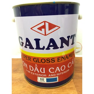 Sơn dầu Galant màu xanh 532 _ lon 3L