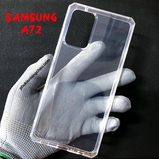 Ốp Lưng Samsung A72 Dẻo Trong Suốt Viền Vuông Chống Sốc Cao Cấp