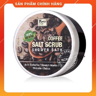Muối tắm tẩy tế bào chết cà phê YOKO Thái Lan 240g/Muối tắm tẩy da chết Spa  ngừa mụn lưng Yoko Thái Lan