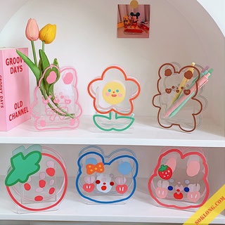 Hộp đựng bút hoạt hình nhựa cứng ống đựng để bàn decor bàn học K39