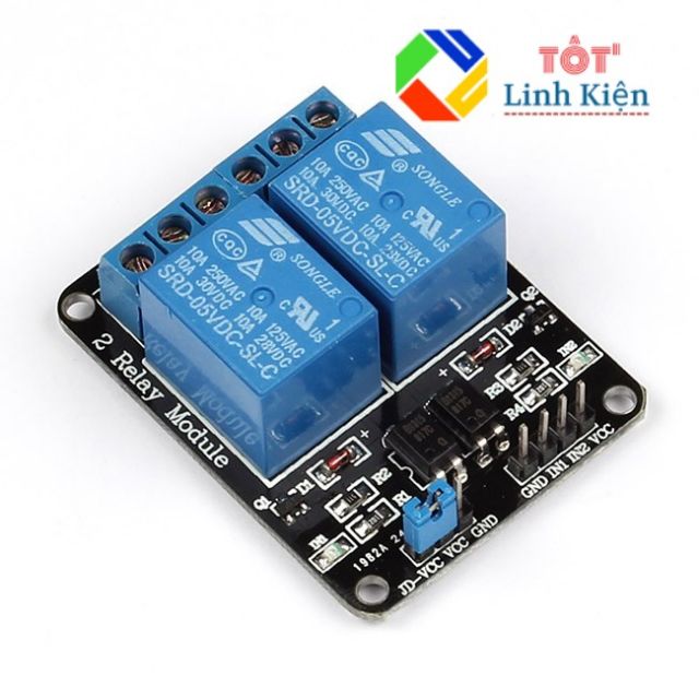 Module Relay 2 Kênh 5V 220V 10A