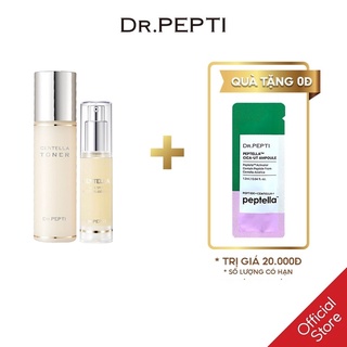 [Combo] Nước Hoa Hồng Dr.Pepti Centella Toner &amp; Tinh chất dưỡng trắng Dr Pepti Centella Dark Spot Solution Ampoule