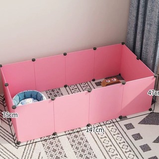 12 Miếng Nhựa Dẻo 45*35CM Ghép Hàng Rào Chuồng Quây Chó Mèo Con Tặng Kèm Phụ Kiện Lắp Ráp