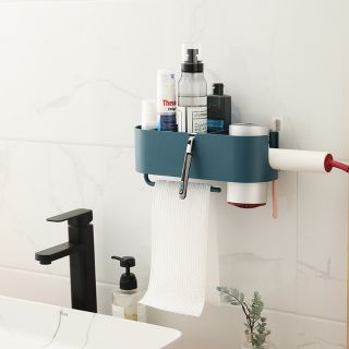 [HCM] Kệ phòng tắm để máy sấy (kèm keo dán treo kệ)