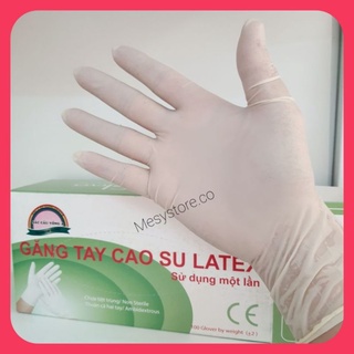 Găng Tay Cao Su Latex Sắc Cầu Vồng Sử Dụng 1 Lần Bao Tay Vệ Sinh