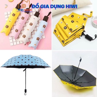 Ô Dù Hoạ Tiết Gấu Đi Mưa, Đi Nắng Gấp Gọn Hình Gấu Dễ Thương