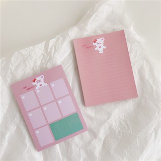 Giấy ghi chú, giấy note cừu màu hồng cực xinh xắn, tiện lợi