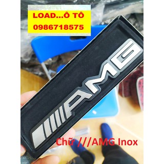 Chữ AMG Hàng INOX Cao Cấp Dán Ô Tô, Mặt Phẳng