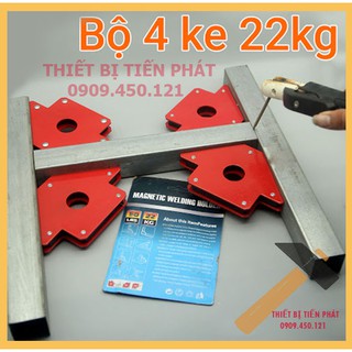 Ke Góc Hàn Góc Hít Nam Châm, Ke Vuông Loại 22kg 50LBS Lực Hút Mạnh Cao Cấp Hãng KENTOP-NURIT