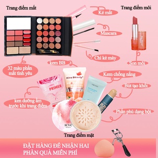 Bộ 10 món trang điểm chuyên nghiệp đầy đủ KISS BEAUTY (PS-10JT-C01)