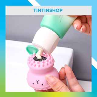 Cọ rửa mặt 2 đầu hình bạch tuộc xinh xắn