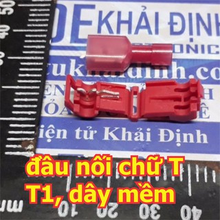 gói 20 bộ đầu nối dây điện dạng chữ T, bấm dây chắc chắn, gọn gàng T1, bấm dây mềm kde5155