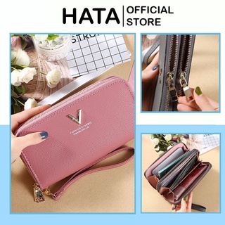 Ví Dài Nữ Cầm Tay Chữ V 2 Ngăn Kéo 539 Thời Trang Sang Chảnh