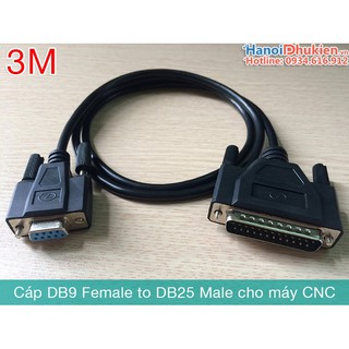Cáp CNC 3M DB9 cái sang DB25 đực