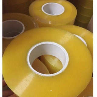 [GIÁ HỦY DIỆT] Băng dính lõi mỏng 1kg/ cuộn- COMBO 6 cuộn băng dính đóng hàng siêu dai màu trắng, vàng trong, đục