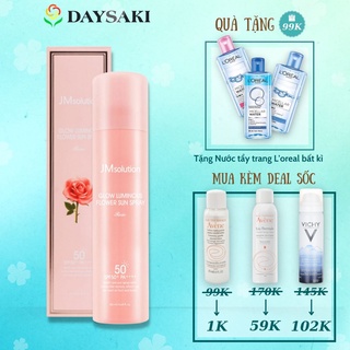 JMSolution Xịt Chống Nắng Toàn Thân Chiết Xuất Hoa Hồng Glow Luminous Flower Sun Spray SPF50+ PA++++ 180ml