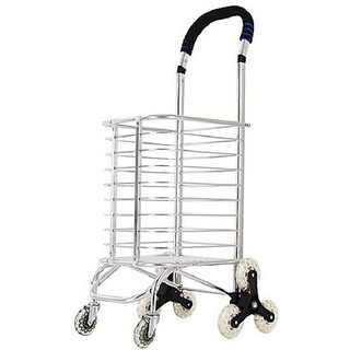 Xe kéo đi chợ 3 bánh leo cầu thang có bánh điều hướng siêu bền cao cấp 801 (tay nắm và bánh màu ngẫu nhiên)