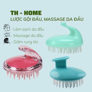 Lược gội đầu massage da đầu silicon mềm