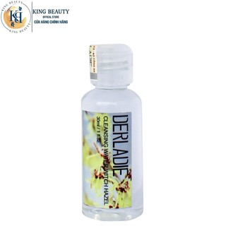 Nước Tẩy Trang Làm Sạch Da, Dịu Nhẹ Chiết Xuất Cây Phỉ Derladie Cleansing Water Witch Hazel 30ml - Mini size