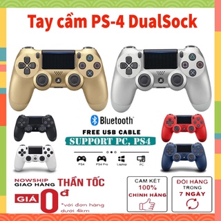 Tay cầm PS/4 Bảo Hành 6 Tháng DualSock 4.0 trang bị nút bấm nhạy bén tỉ lệ delay 0% - đa dạng màu sắc