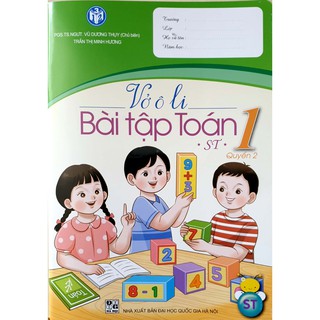 Sách - Vở ô li bài tập Toán Lớp 1 - Quyển 2