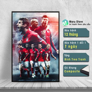 Tranh Treo Tường Đội Bóng Bayer Munich, Trang Trí Góc Phòng
