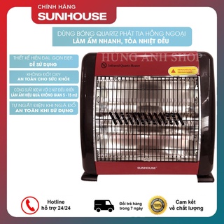 Máy Sưởi Ấm Hồng Ngoại 2 bóng Sunhouse SHD7013 - Tiết kiệm điện Năng - Tự Ngắt khi đổ, An Toàn Khi Sử Dụng, BH 12 Tháng