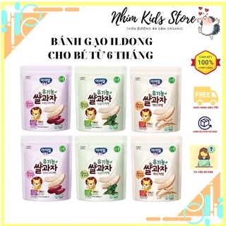 Bánh gạo ăn dặm hữu cơ Ildong Organic Hàn Quốc cho bé 6m+ (Date 1/2023)