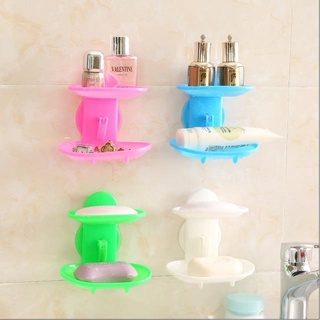 Giá Đựng Xà Bông 2 Tầng Hút Chân Không -Shoptanthoi