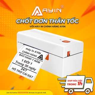 Máy in nhiệt AYIN,đơn hàng TMDT,tem vận chuyển,logo,tem nhãn,khổ A6 A7