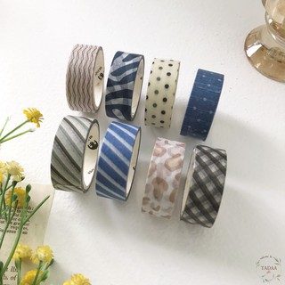 Washi tape họa tiết đơn giản băng keo giấy trang trí sổ bullet journal