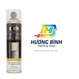 Sơn màu thép kim loại Stainless Steel Bosny B120 (thể tích 200cc)