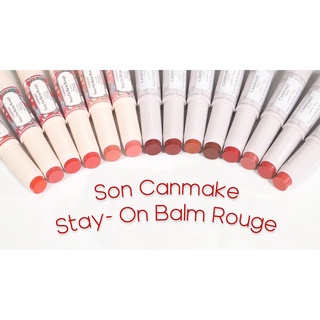 [Đủ màu] Son dưỡng có màu chống nắng Canmake Stay-On Balm Rouge Nhật Bản màu 09 16 T04