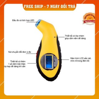 Đồng hồ đo áp suất lốp độ chính xác cao Tire Gauge - chính hãng nhập khẩu bởi Agiadep