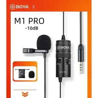 Mic ghi âm cài áo Boya BY- M1 PRO xử lý tiếng ồn thấp cho điện thoại , máy tính, máy ảnh bảo hành 12 tháng