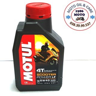 Nhớt tổng hợp 100% xe tay ga MOTUL SCOOTER POWER LE 5W40 1L